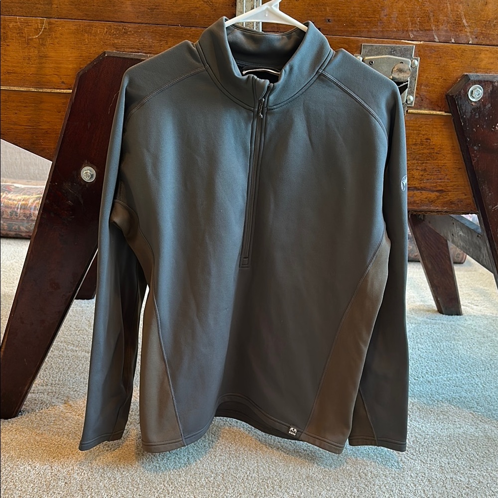 Gray Quarter-Zip Pullover